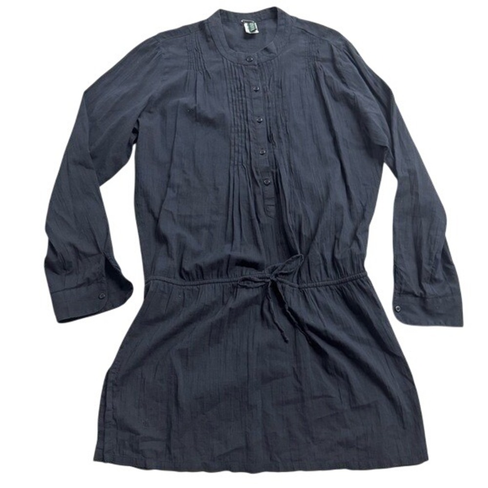 Ralph Lauren Navy Black Long Sleeve Dress‎ SZ M Casual Quiet Luxury Preppy